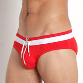 Tempting Zip Front Swim Briefs
